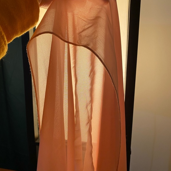 NWOT Pale Pink Chiffon Scarf Wrap Shawl - Picture 4 of 6